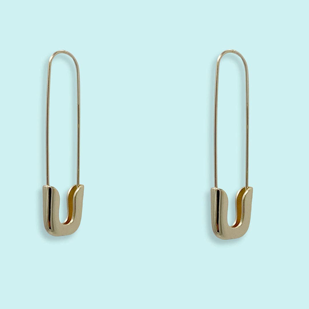 Gold Safety Pin Earrings - MST GoodsEarringsOrnamental Things