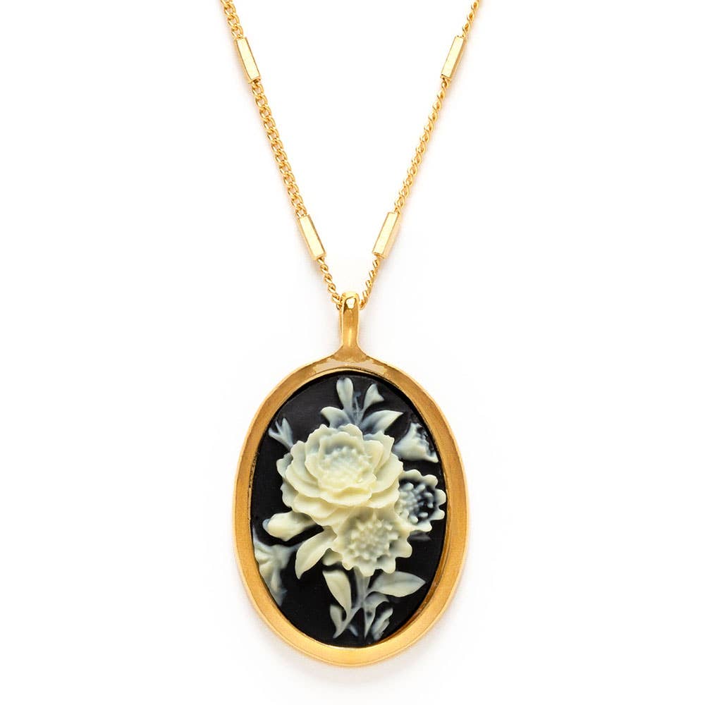 Gothic Rose Vintage Cameo Necklace - MST GoodsAmano Studio