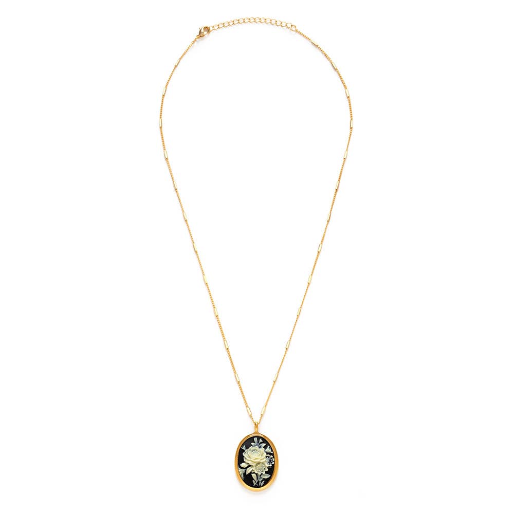 Gothic Rose Vintage Cameo Necklace - MST GoodsAmano Studio