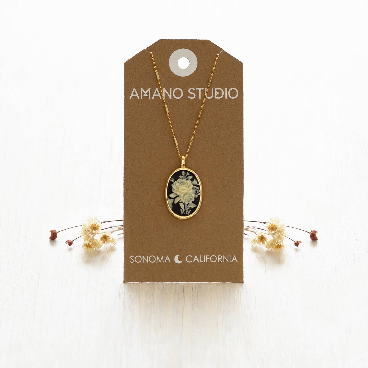 Gothic Rose Vintage Cameo Necklace - MST GoodsAmano Studio