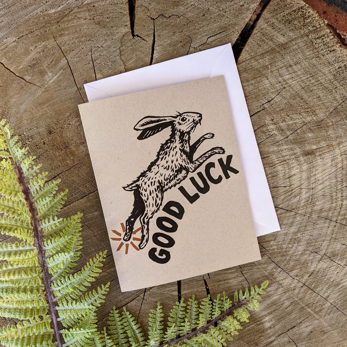 Greeting card | good luck rabbit foot - MST Goodsilikesara | art + goods