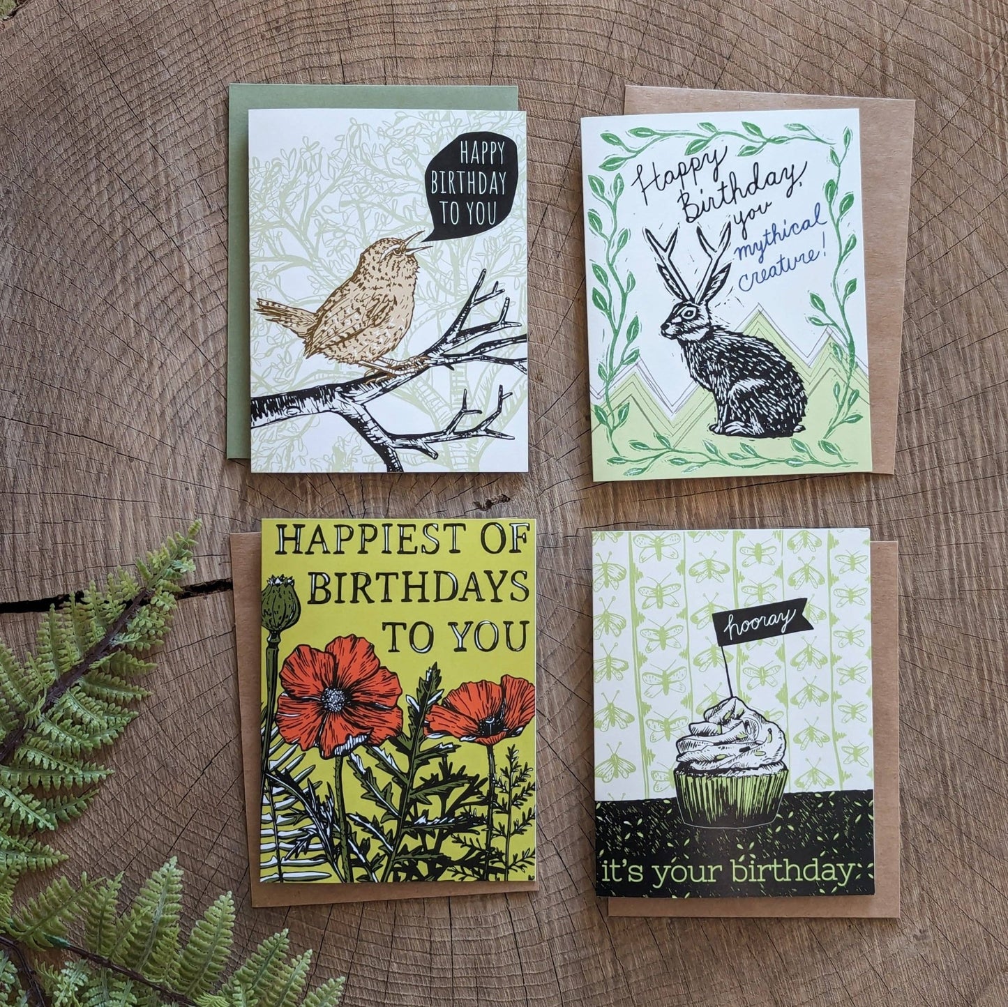 Greeting card | happy birthday to you wren - bird - MST Goodsilikesara | art + goods