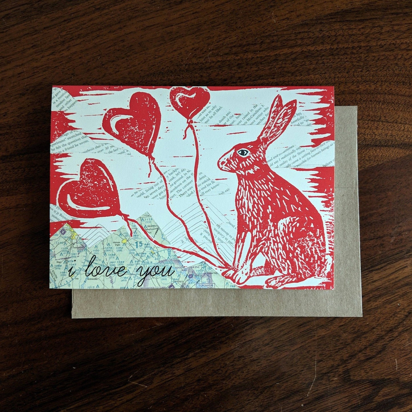 Greeting card | i love you bunny - MST Goodsilikesara | art + goods