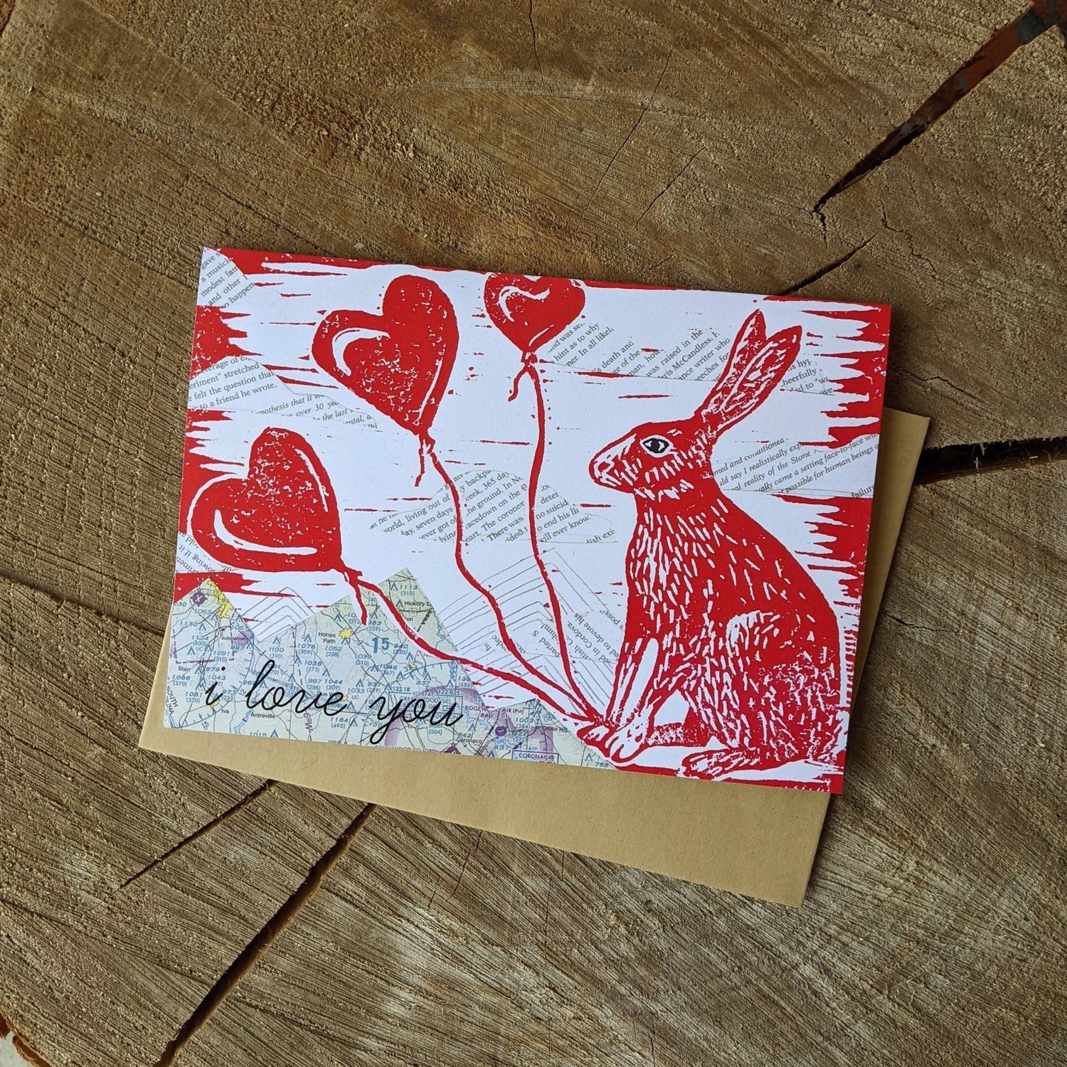 Greeting card | i love you bunny - MST Goodsilikesara | art + goods