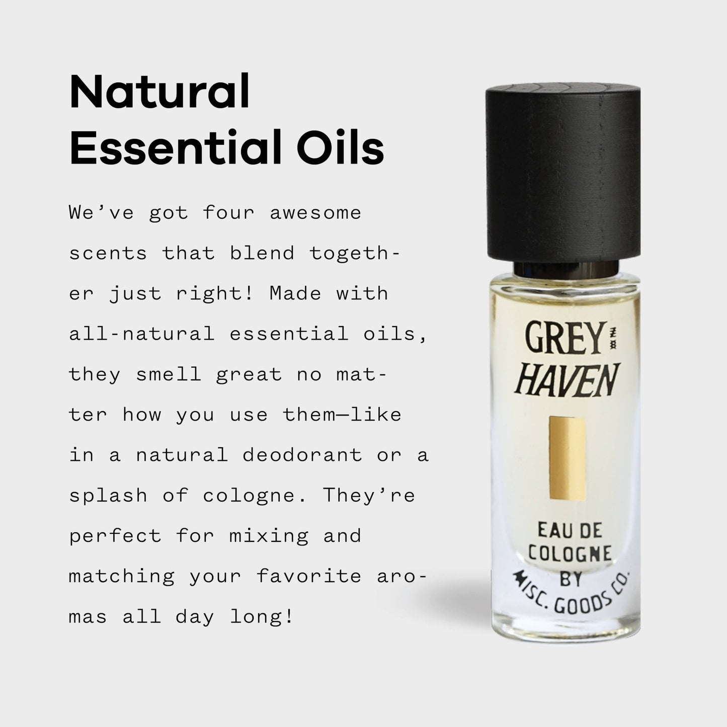 Greyhaven Eau De Cologne 10ml | Unisex | Pine, Moss & Ocean - MST GoodsMisc Goods Co.