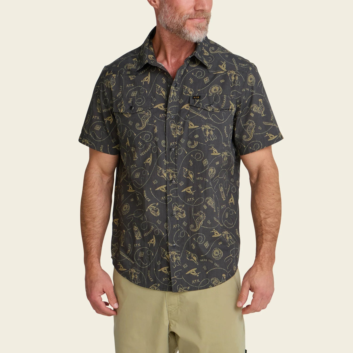 H Bar B Snapshirt - MST GoodsShort Sleeve Button Up ShirtHowler Bros