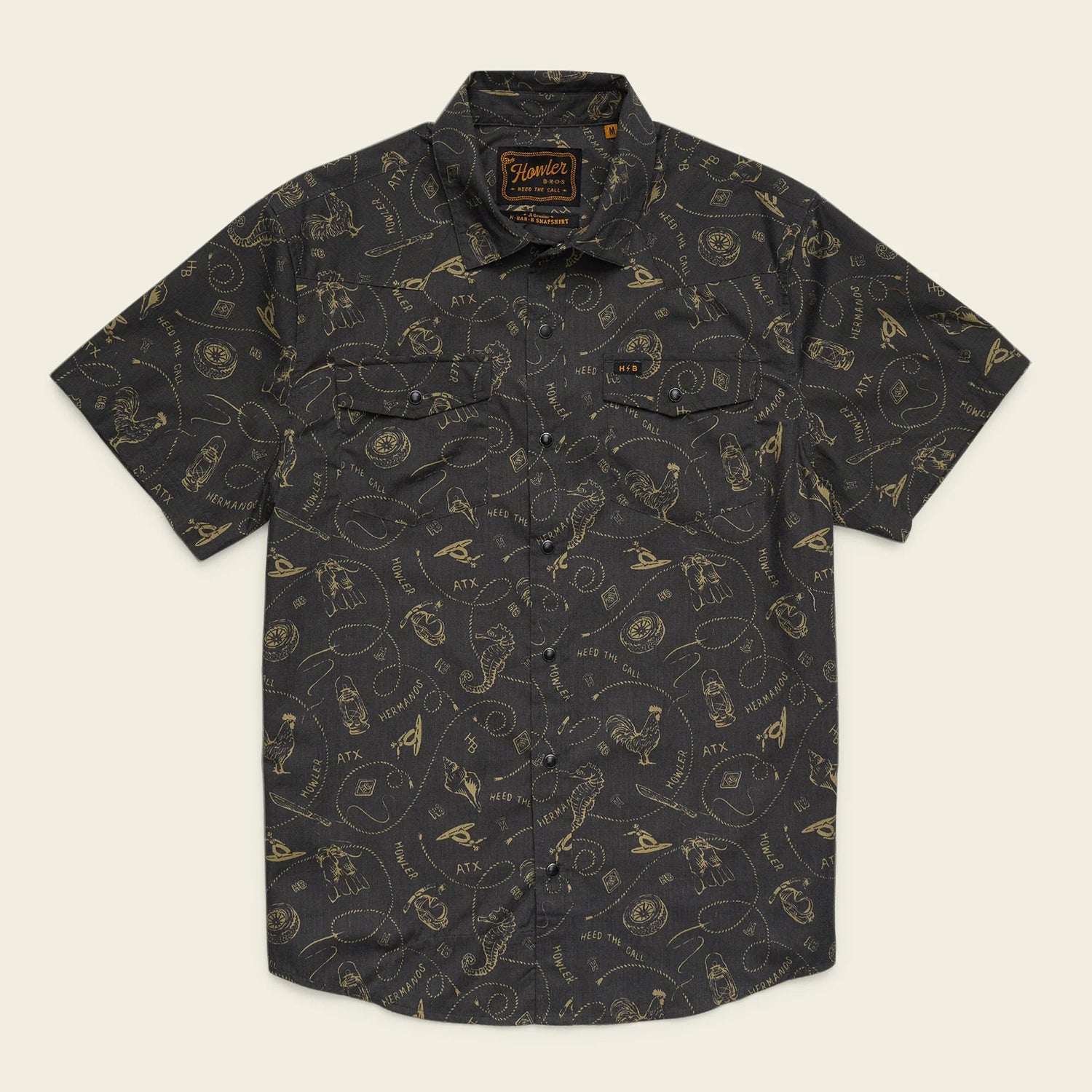 H Bar B Snapshirt - MST GoodsShort Sleeve Button Up ShirtHowler Bros