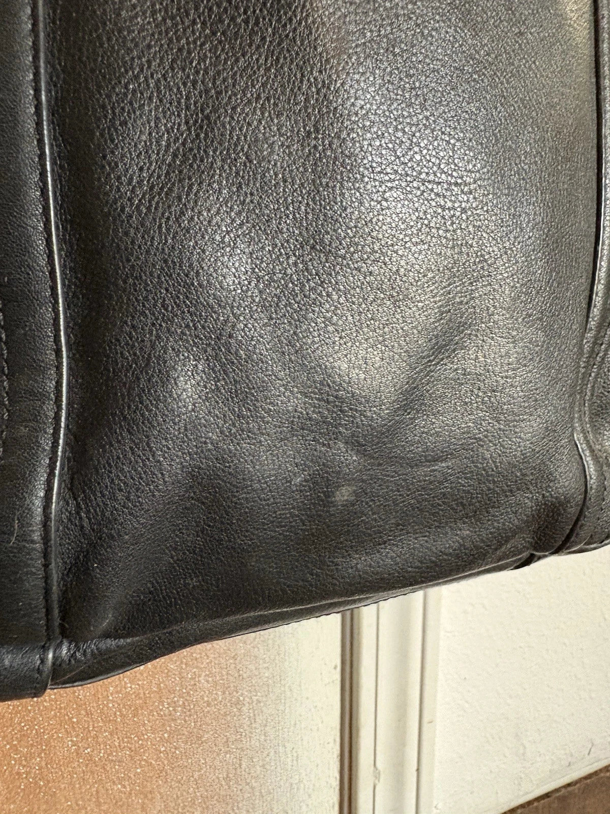 Hammitt Otis Leather Tote Black Gunmetal