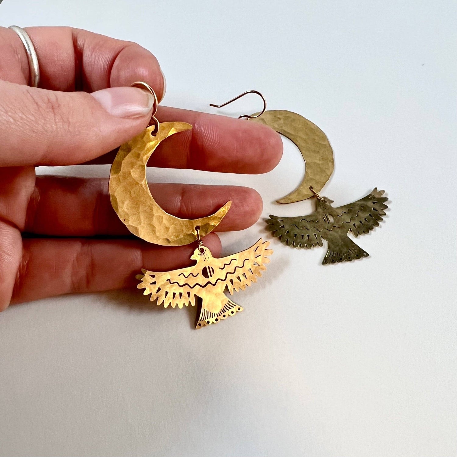 Handmade Night Wing Earrings - MST GoodsFluff Hardware