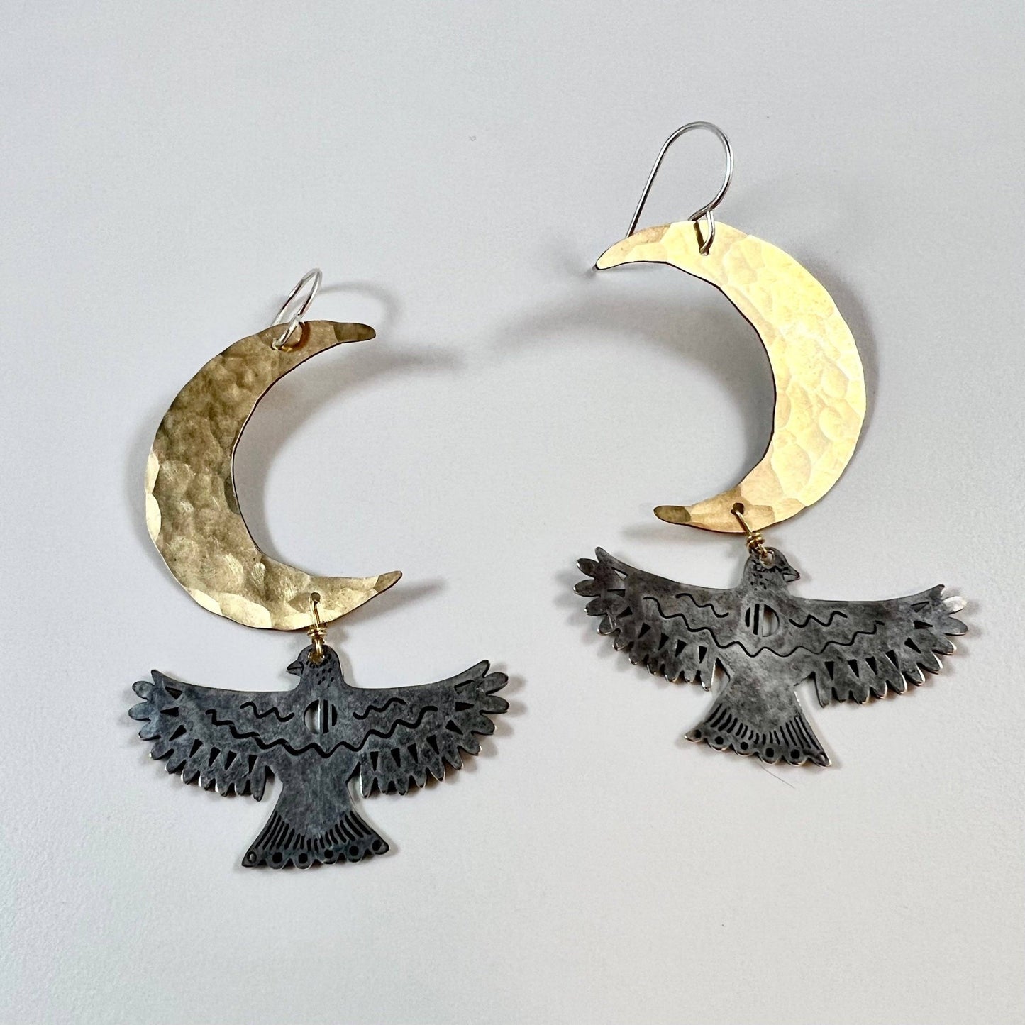 Handmade Night Wing Earrings - MST GoodsFluff Hardware