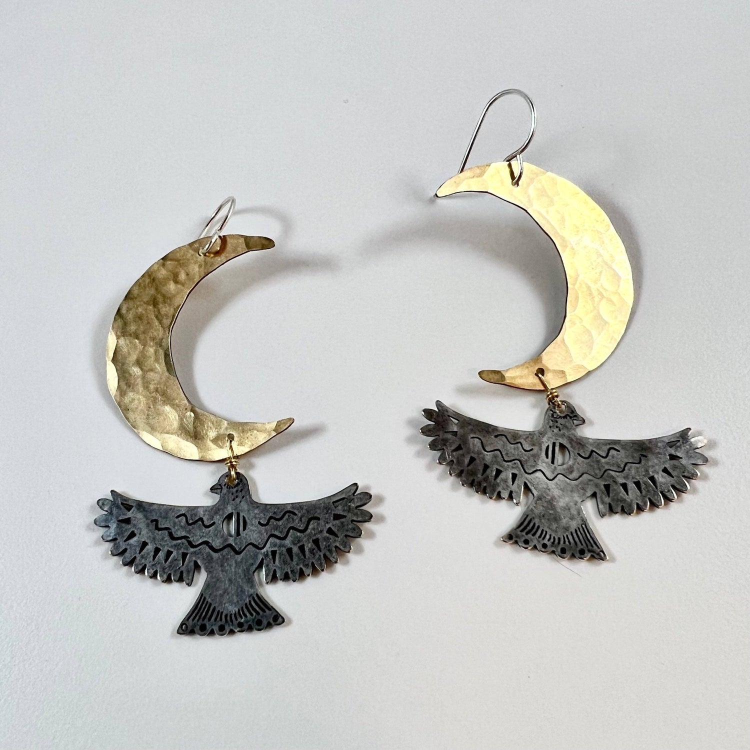 Handmade Night Wing Earrings - MST GoodsFluff Hardware