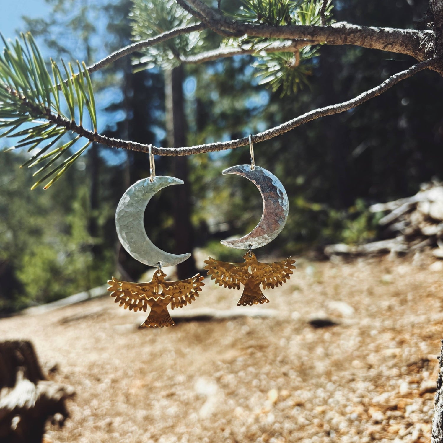 Handmade Night Wing Earrings - MST GoodsFluff Hardware