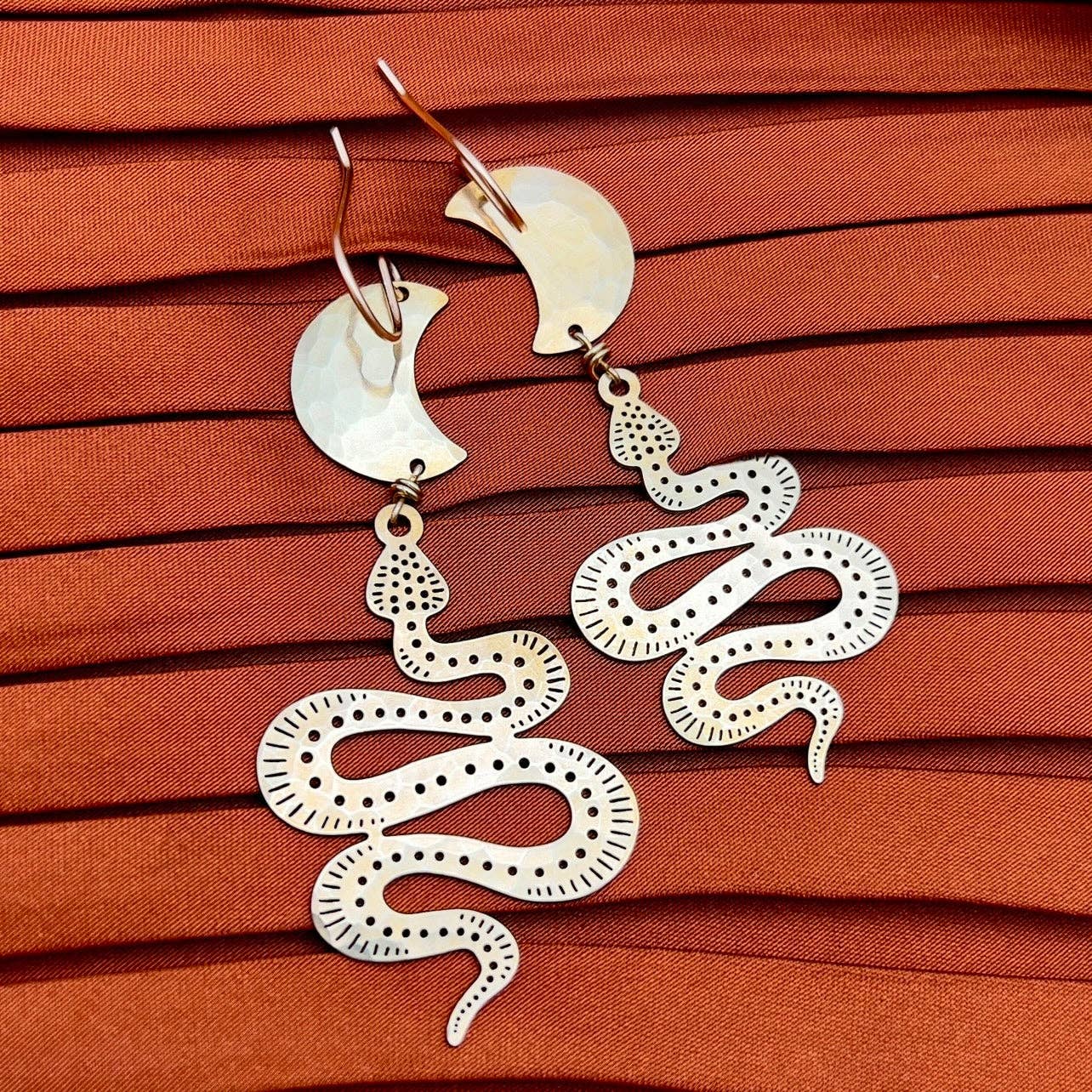 Handmade Serpentine Earrings - MST GoodsFluff Hardware