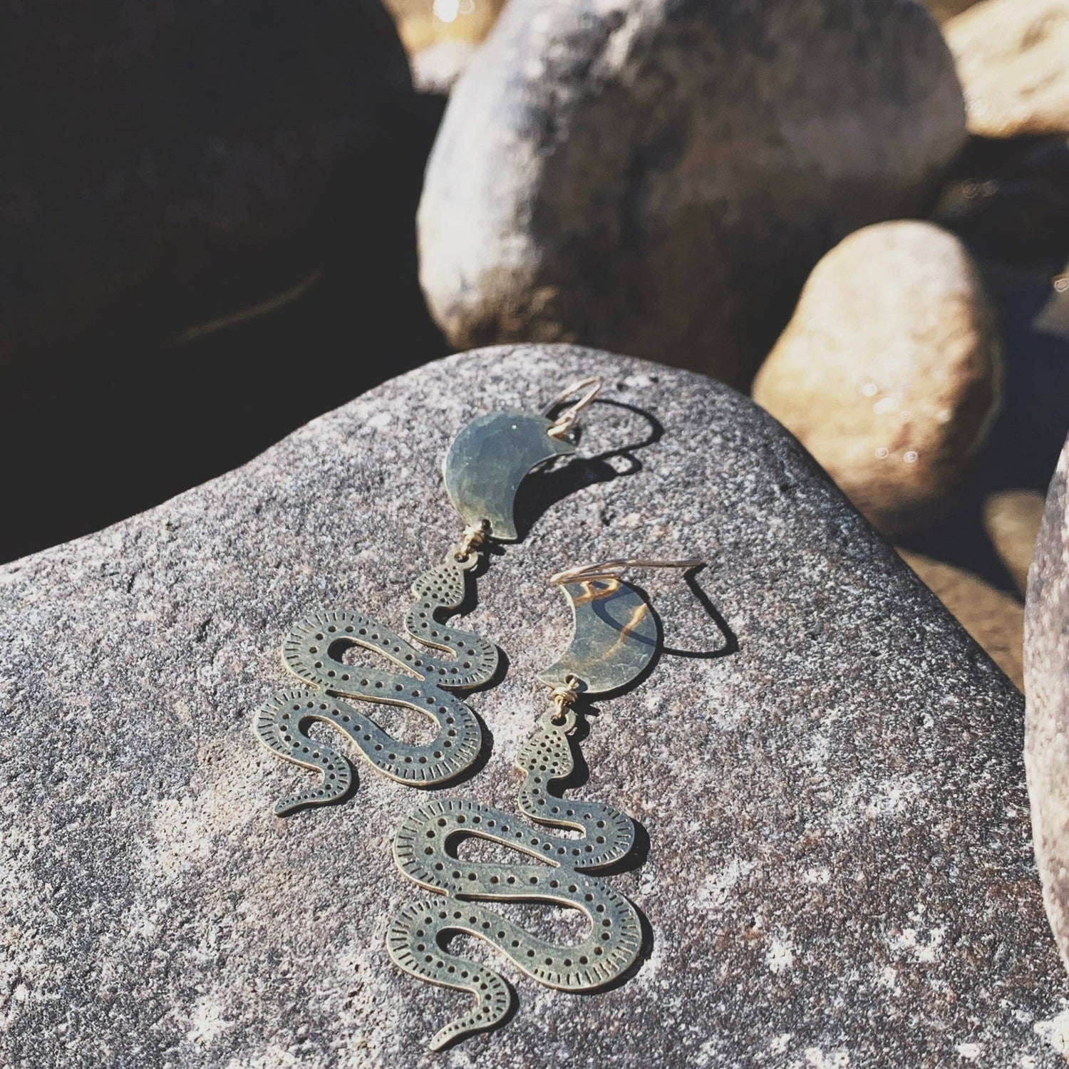 Handmade Serpentine Earrings - MST GoodsFluff Hardware