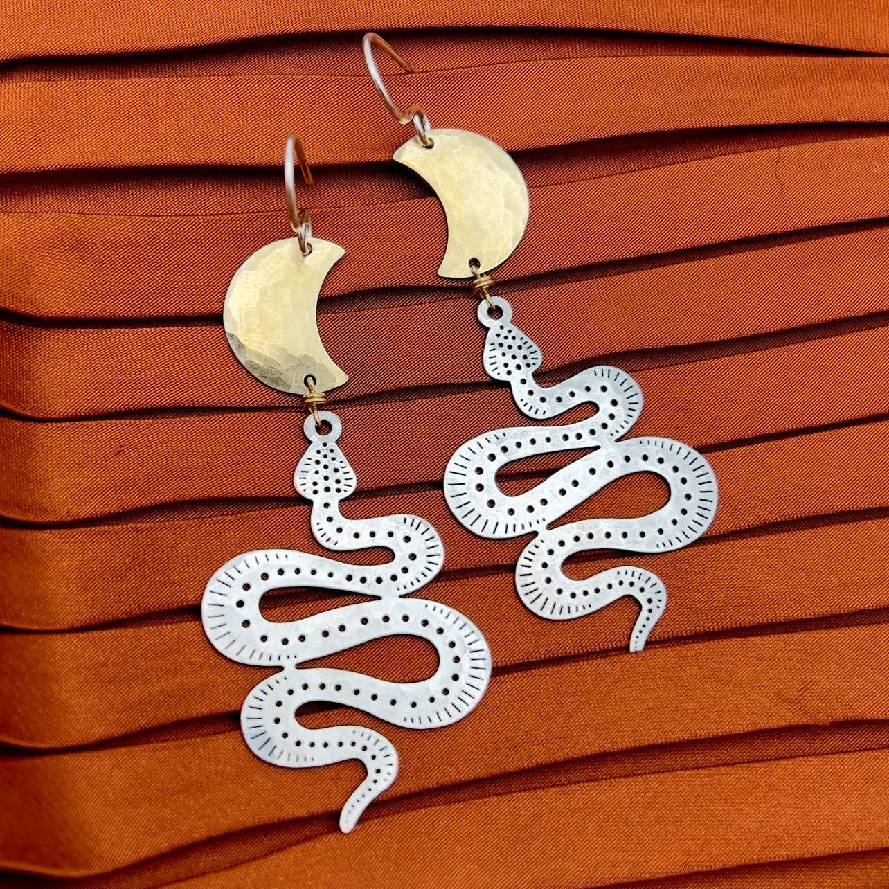 Handmade Serpentine Earrings - MST GoodsFluff Hardware