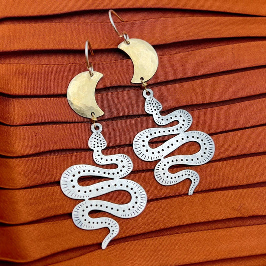 Handmade Serpentine Earrings - MST GoodsFluff Hardware
