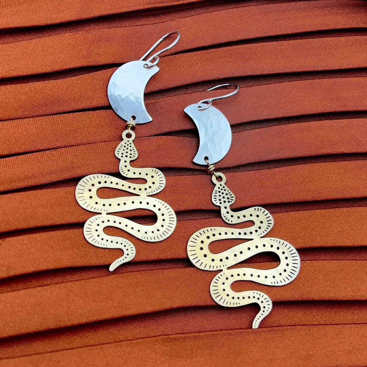 Handmade Serpentine Earrings - MST GoodsFluff Hardware