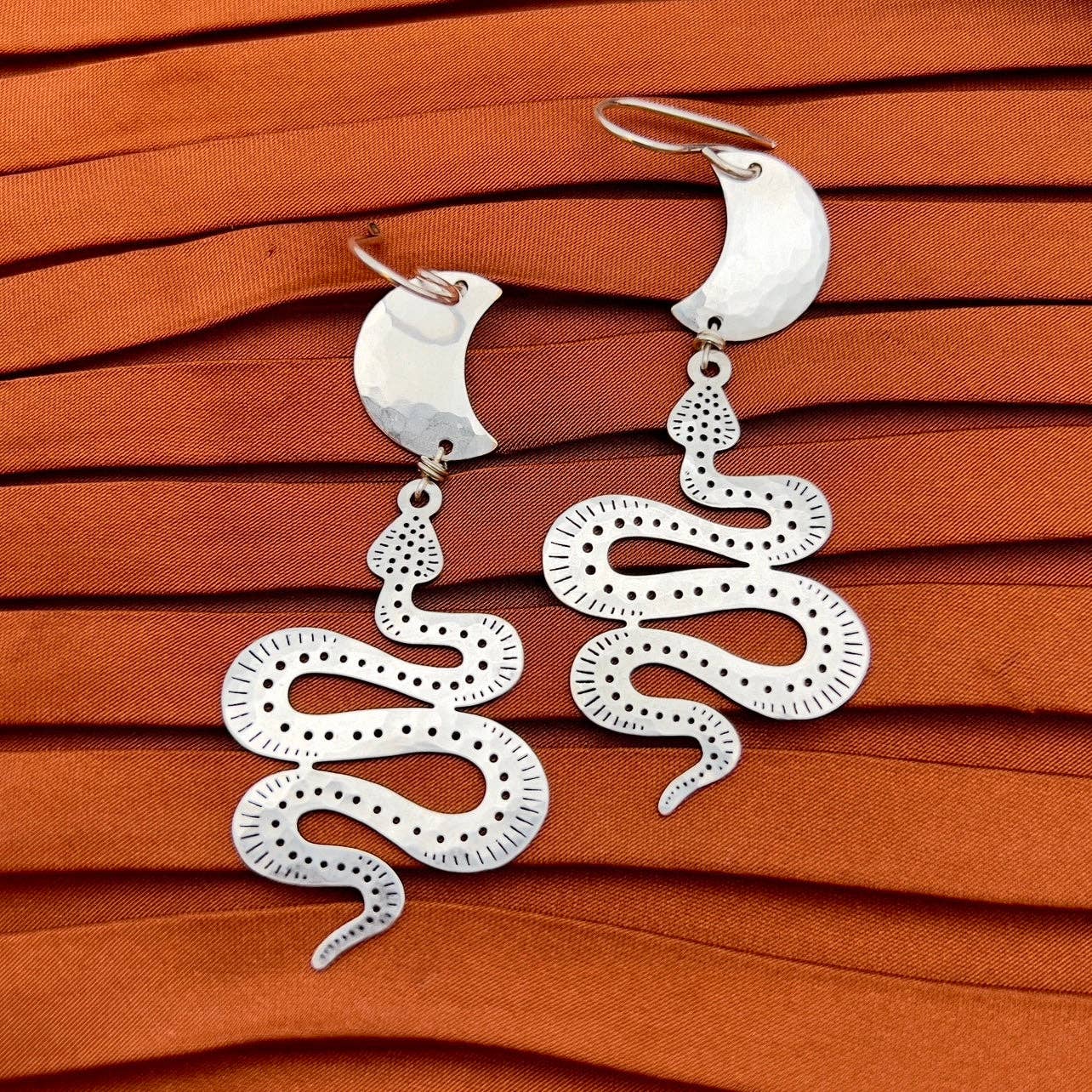 Handmade Serpentine Earrings - MST GoodsFluff Hardware