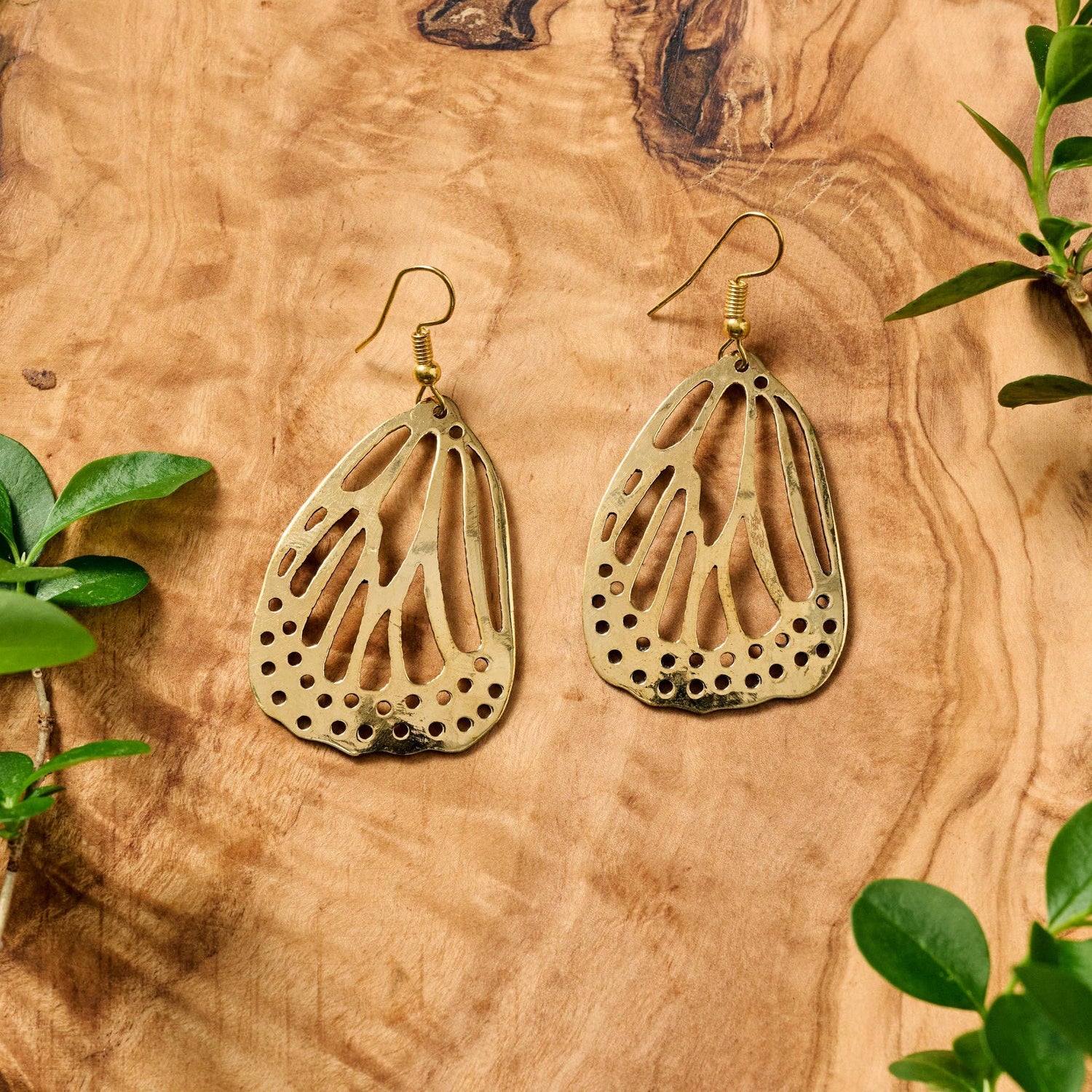 Hava Butterfly Wing Dangle Earrings - MST GoodsTen Thousand Villages