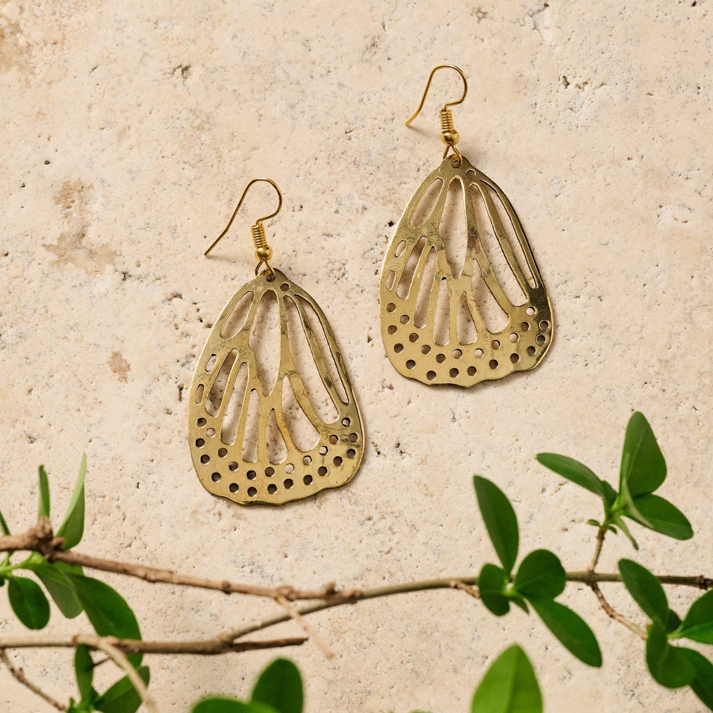 Hava Butterfly Wing Dangle Earrings - MST GoodsTen Thousand Villages