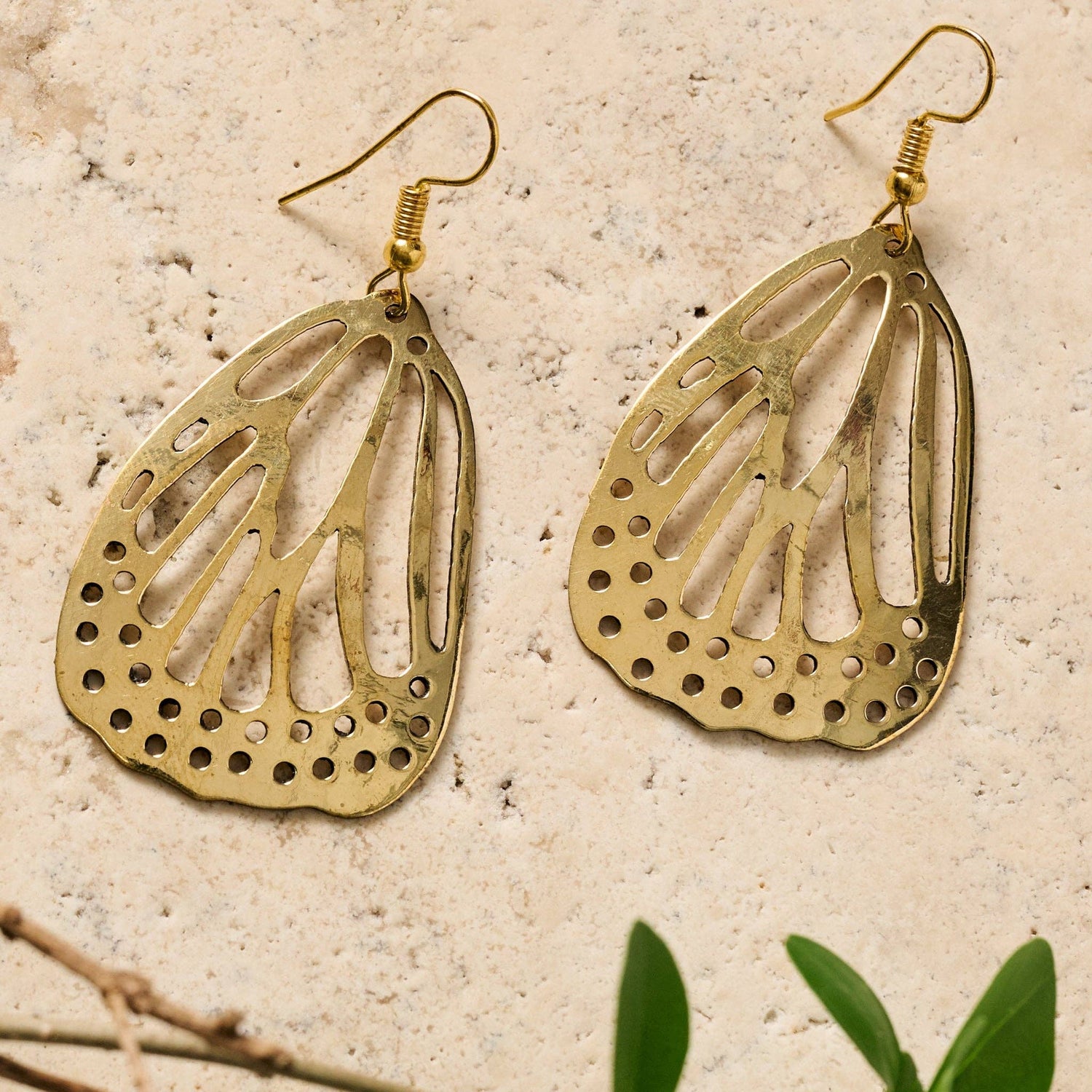 Hava Butterfly Wing Dangle Earrings - MST GoodsTen Thousand Villages