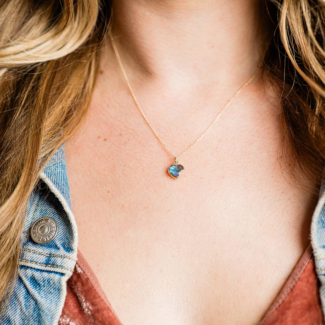 Heart of Stone Labradorite Necklace - MST GoodsOrnamental Things