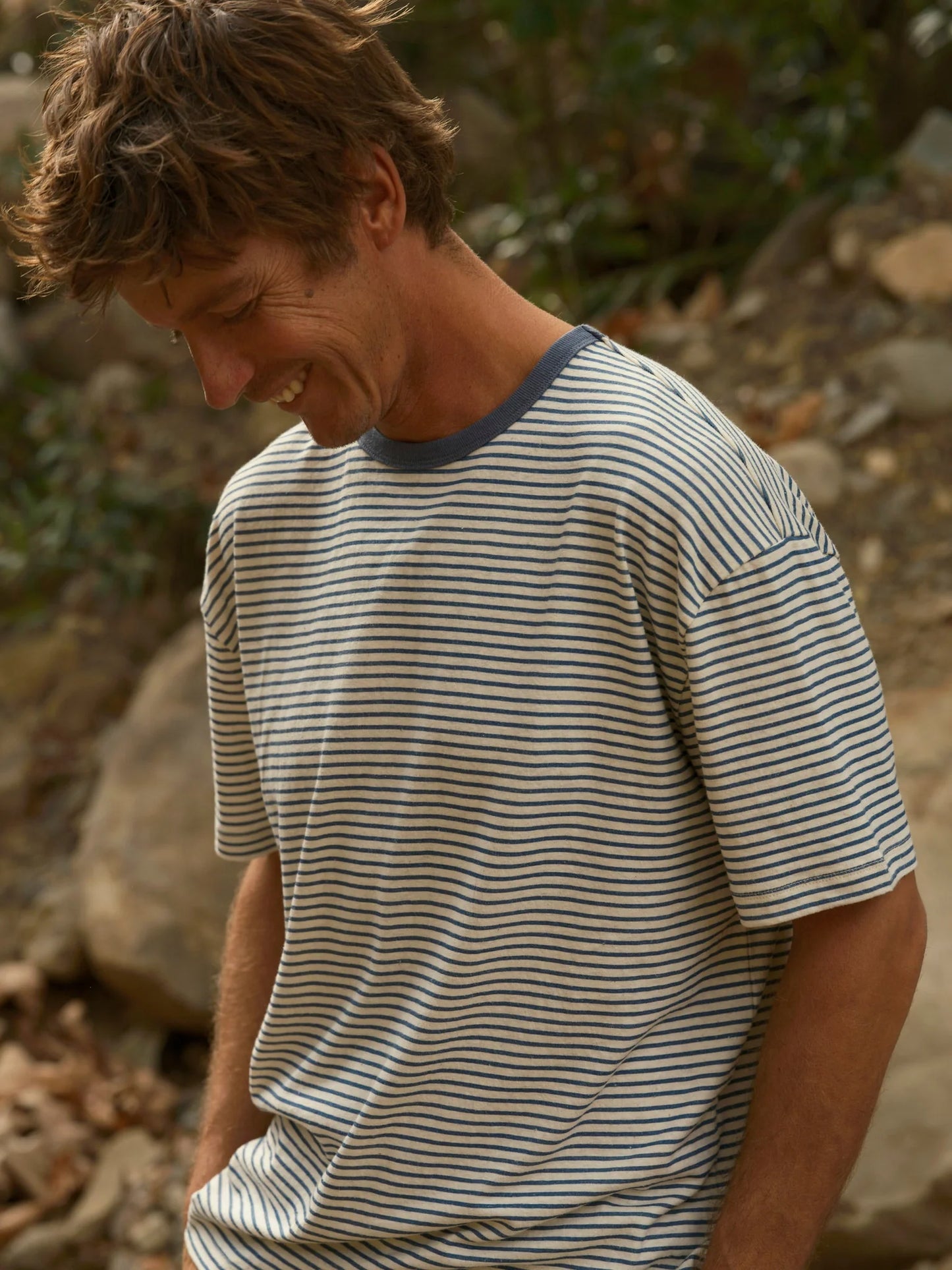 Hemp Stripe Pocket Tee