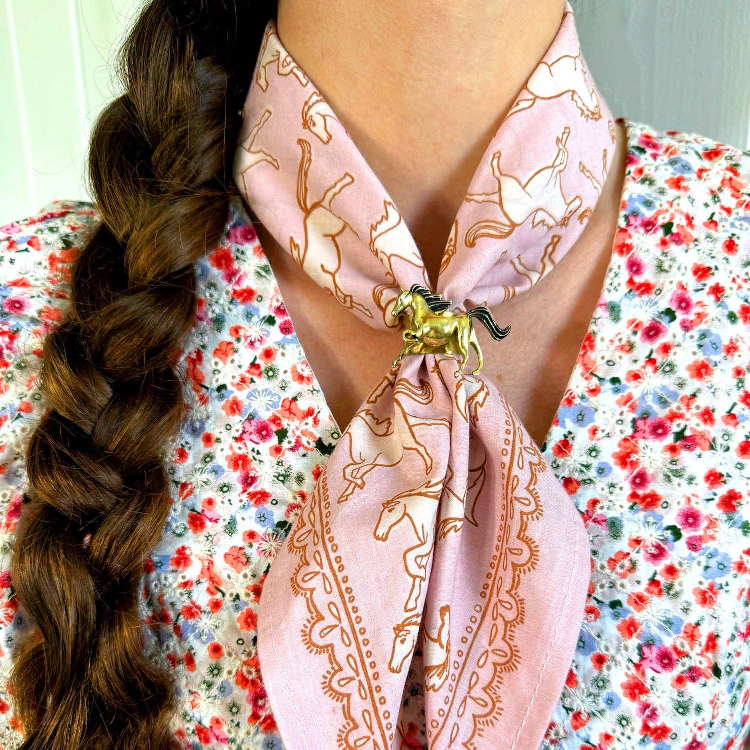 Horses Brass Bandana Slide Ring - MST GoodsHandker Bandanas