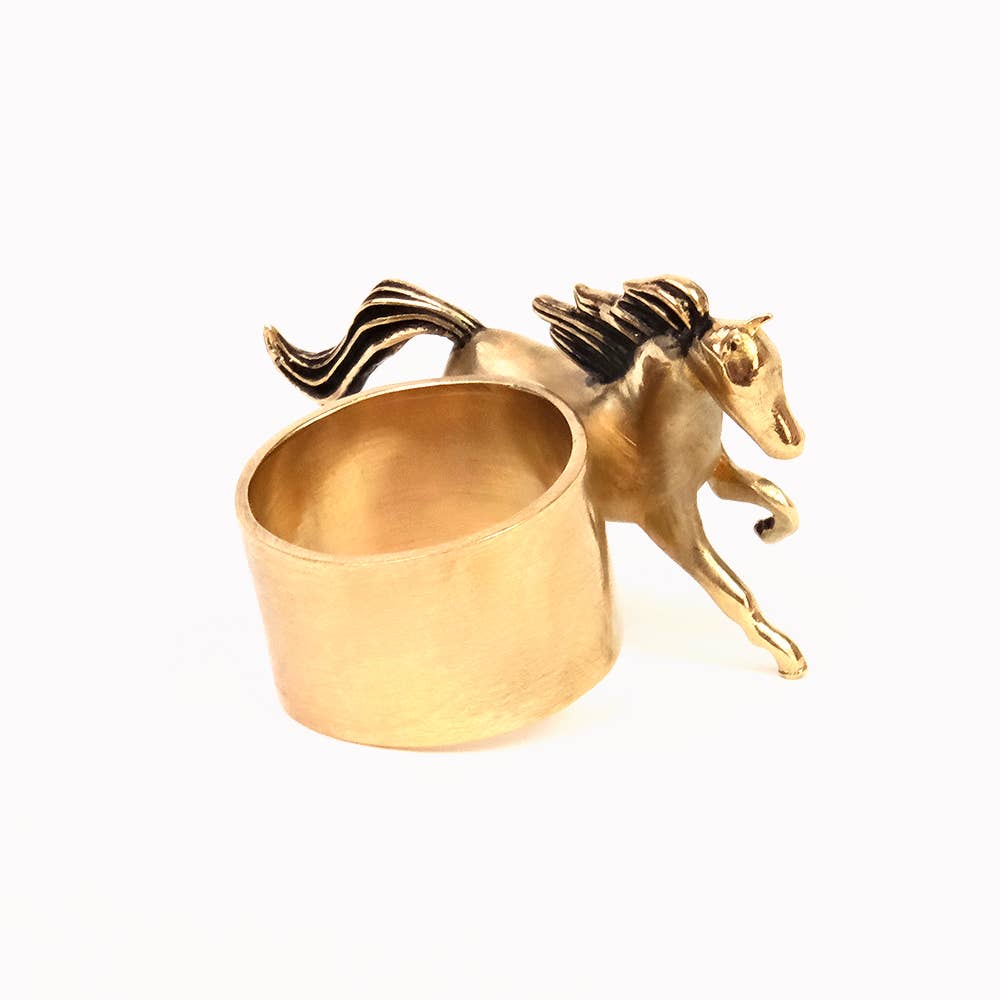 Horses Brass Bandana Slide Ring - MST GoodsHandker Bandanas