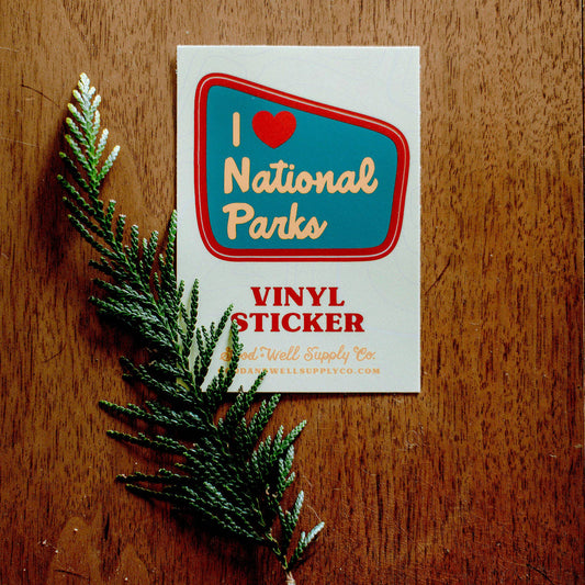 I Heart Parks Vinyl Sticker - MST GoodsDecorative StickersGood & Well Supply Co.