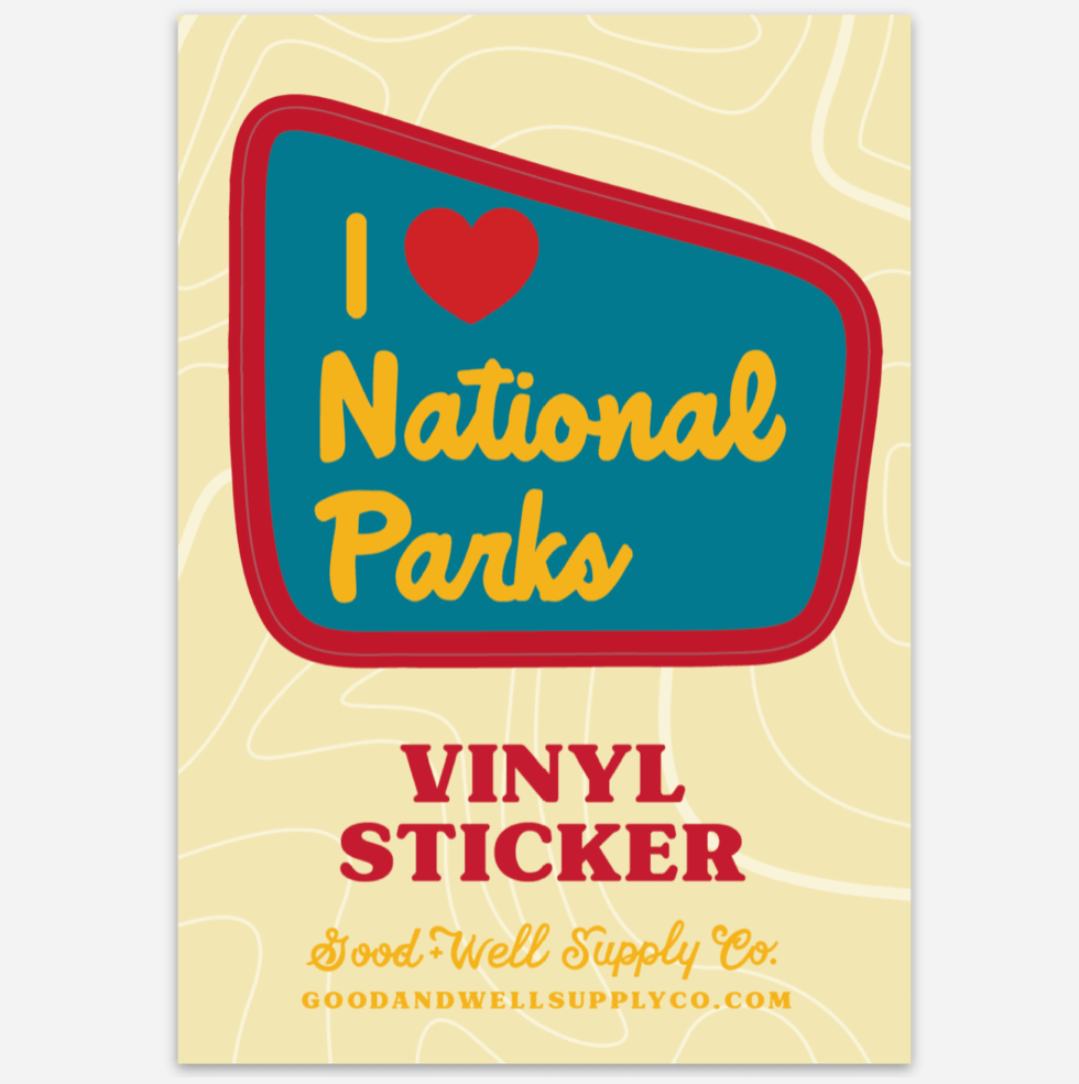 I Heart Parks Vinyl Sticker - MST GoodsDecorative StickersGood & Well Supply Co.