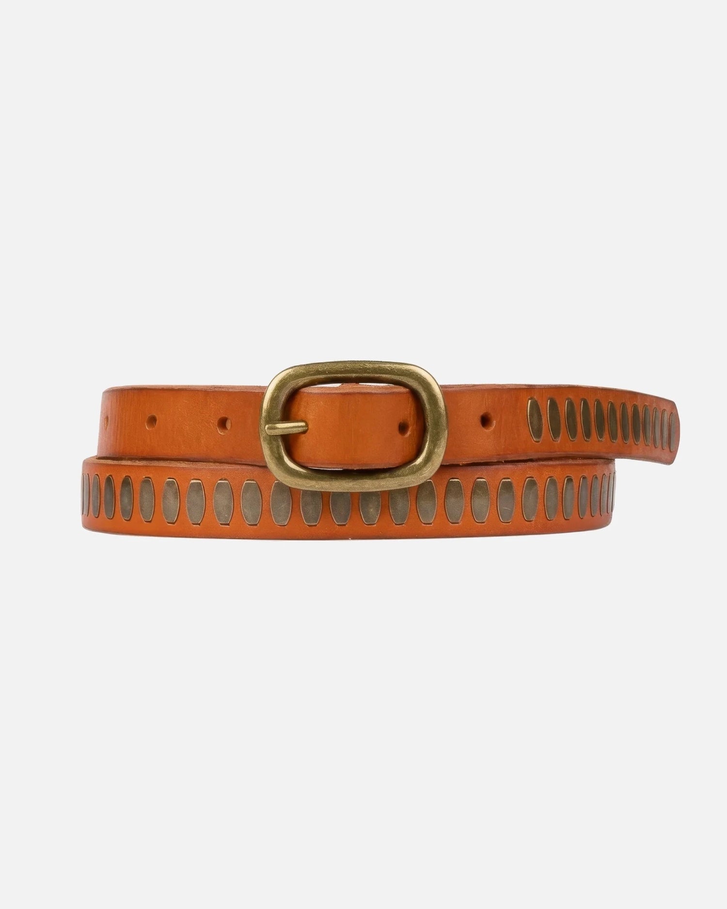 Ines | Premium Handcrafted Leather Belt with Antique Brass Hardware - MST GoodsApparel & AccessoriesAmsterdam Heritage