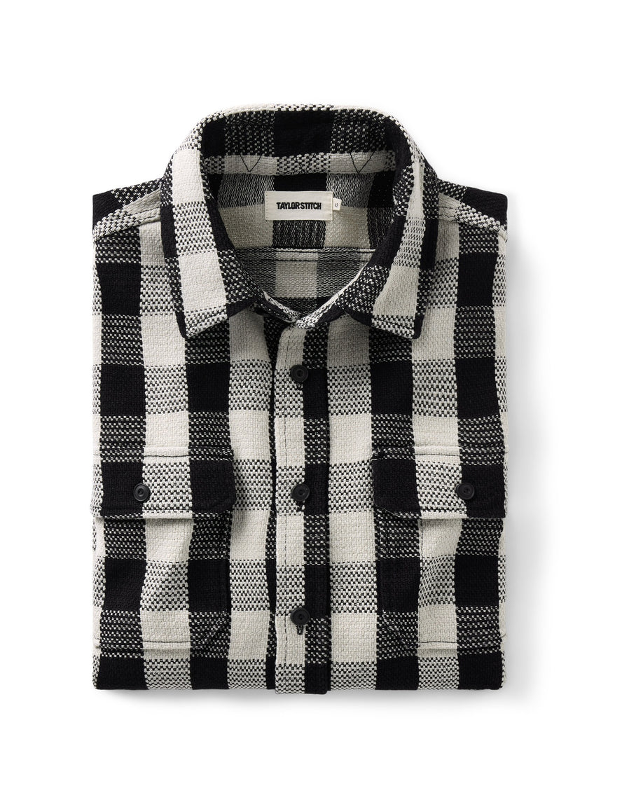 The Division Shirt Long Sleeve in Black Indigo Check