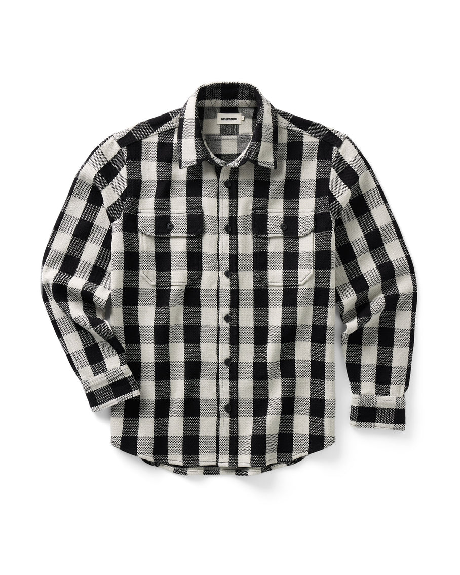 The Division Shirt Long Sleeve in Black Indigo Check