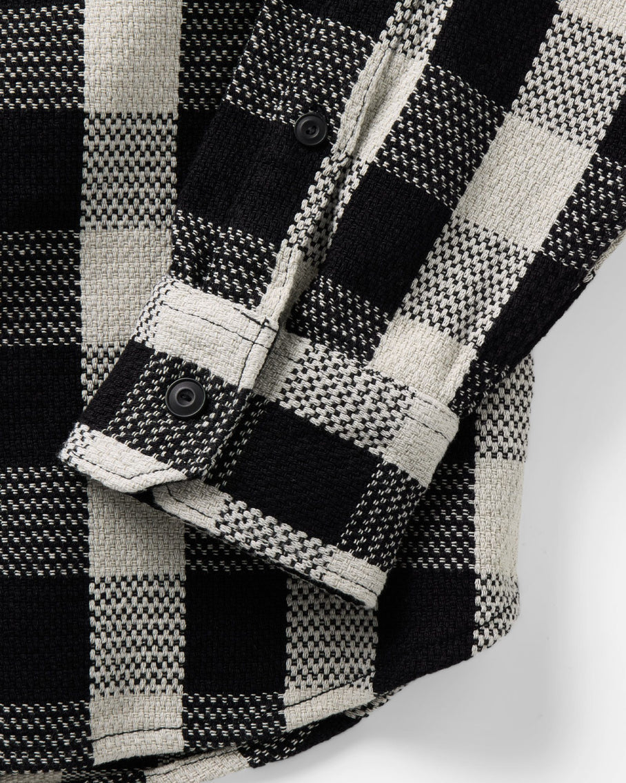 The Division Shirt Long Sleeve in Black Indigo Check