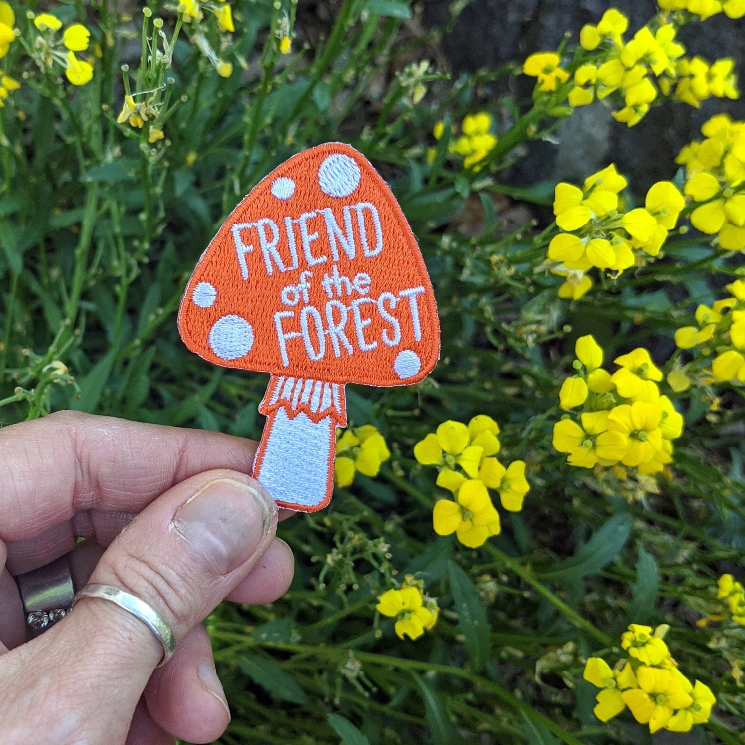 Iron - on patch | friend of the forest mushroom - MST Goodsilikesara | art + goods