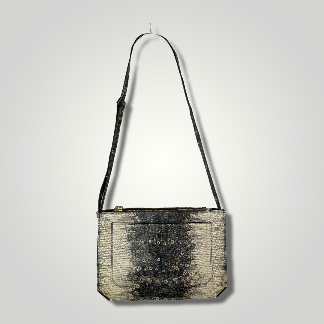J. Crew NWT Adjustable Faux Snakeskin Crossbody Adjustable Bags Purses Gray p1008 - MST GoodsJ. Crew
