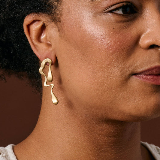 Jhanvi Organic Shaped Dangle Earrings - MST GoodsEarringsTen Thousand Villages