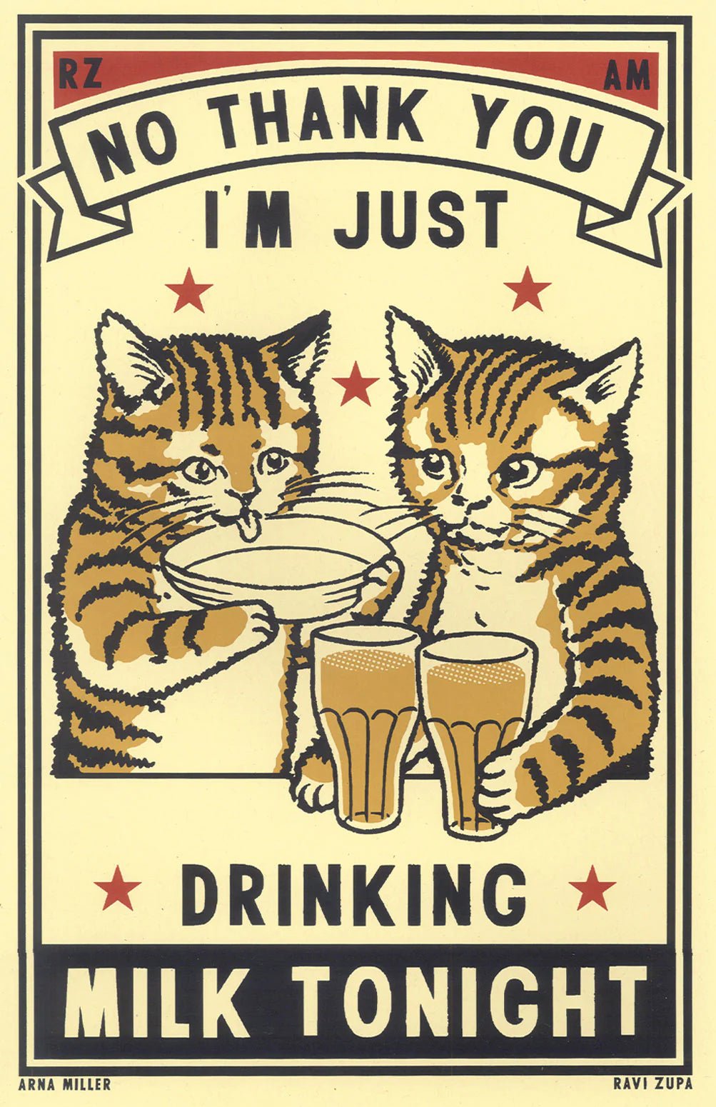 Just Drinking Milk Tonight - MST GoodsArt PrintsArna Miller