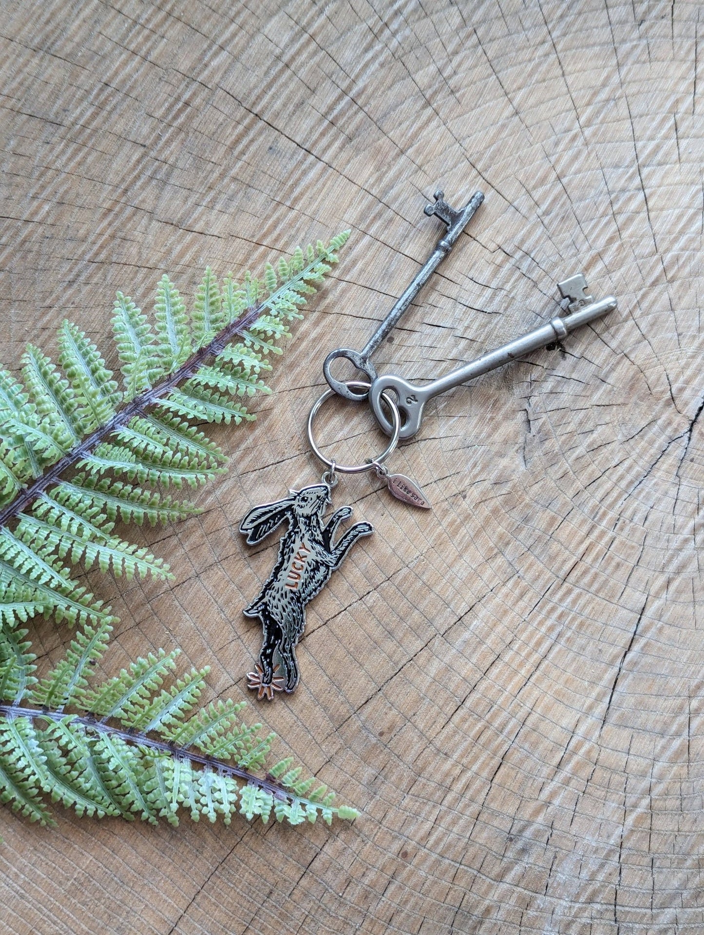 Keychain | lucky rabbit - MST Goodsilikesara | art + goods