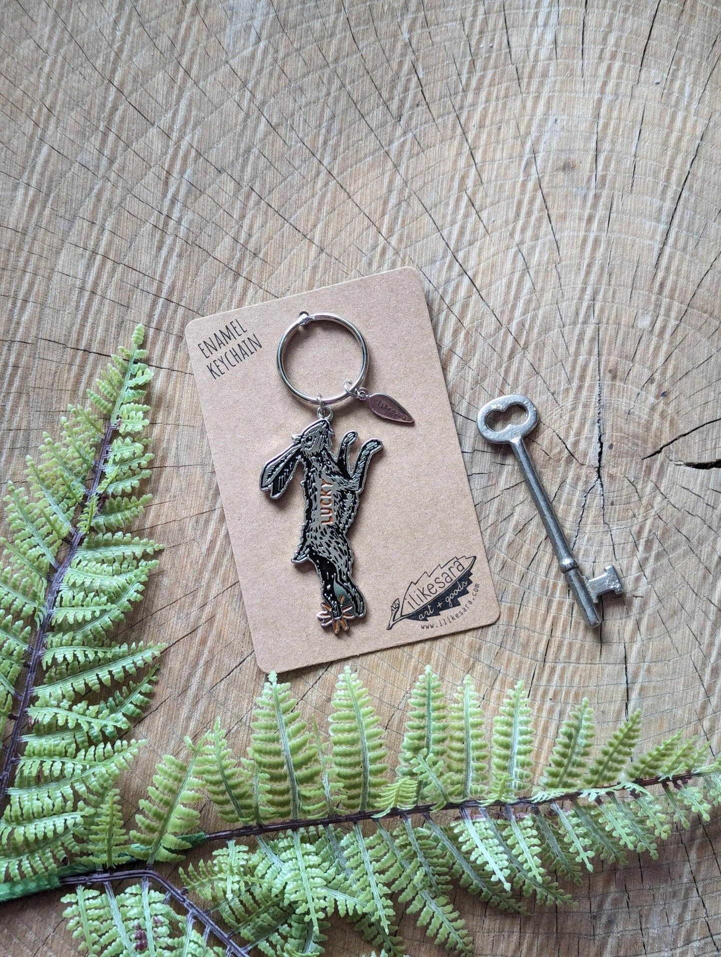 Keychain | lucky rabbit - MST Goodsilikesara | art + goods