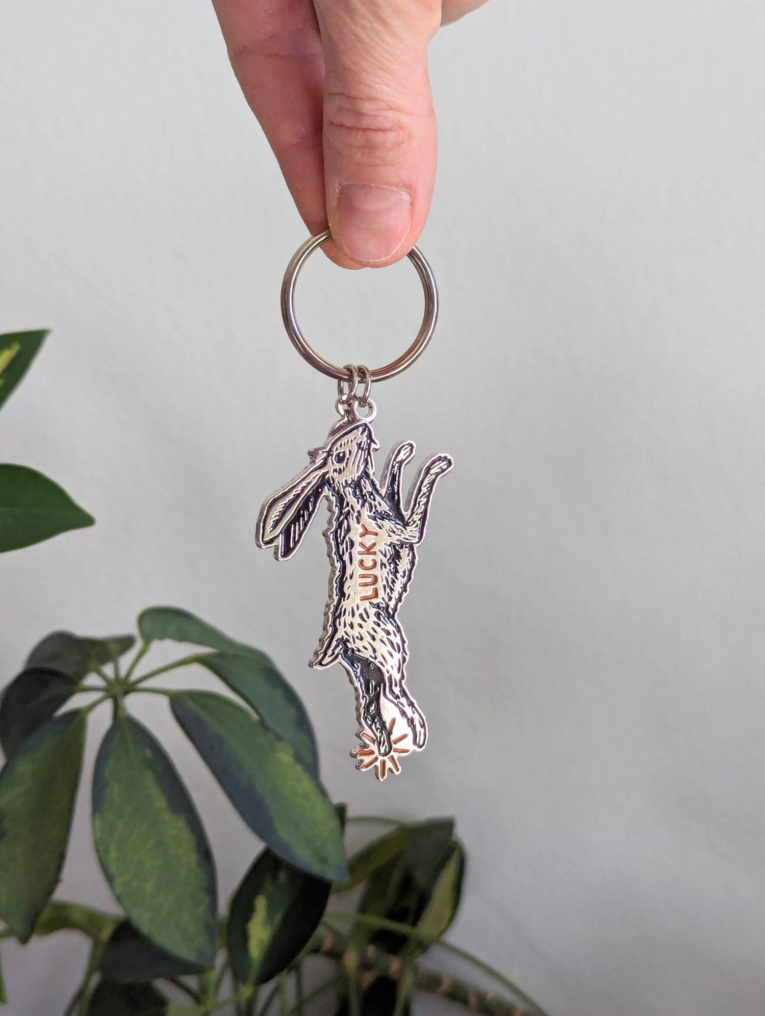 Keychain | lucky rabbit - MST Goodsilikesara | art + goods