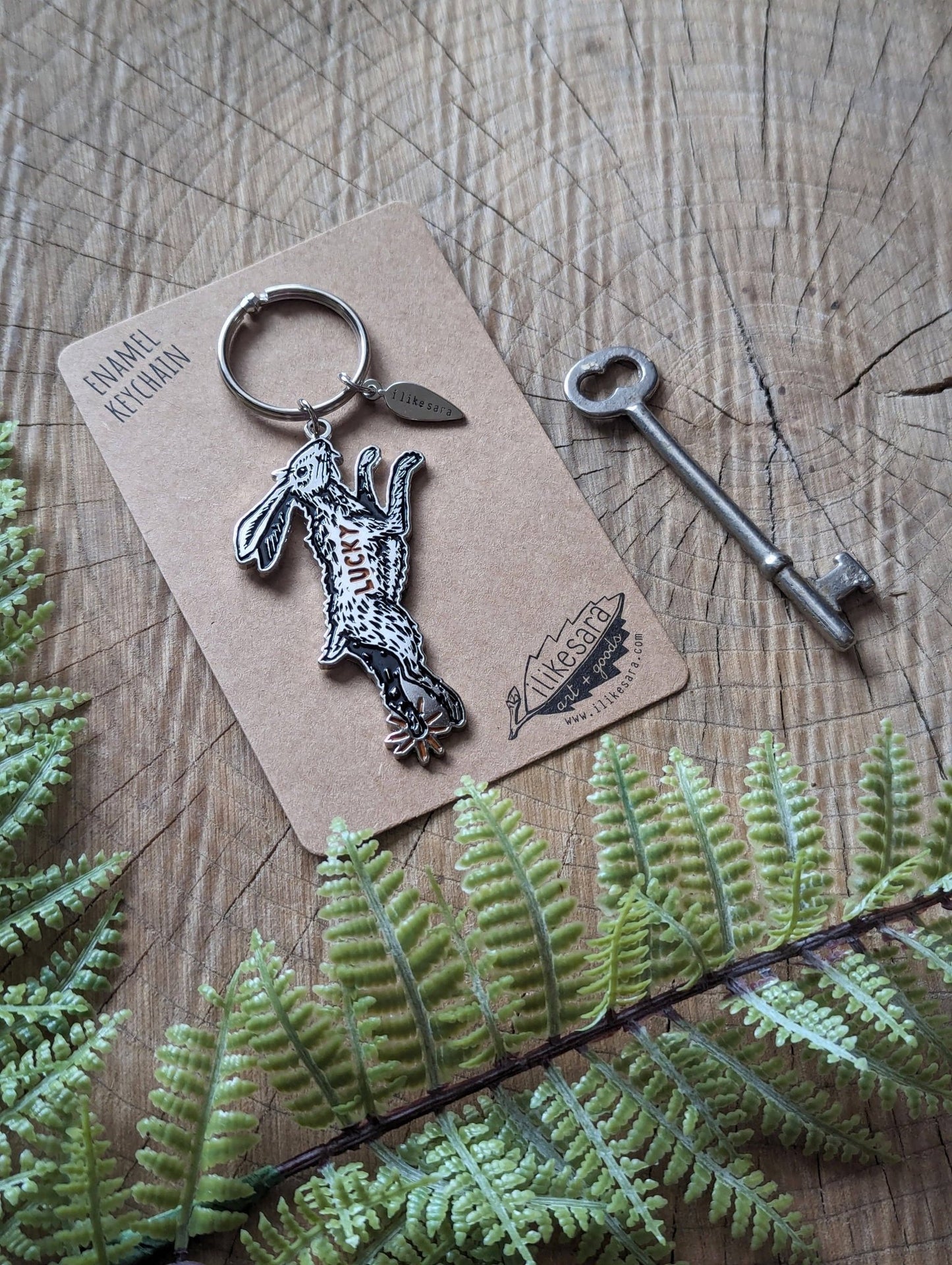 Keychain | lucky rabbit - MST Goodsilikesara | art + goods