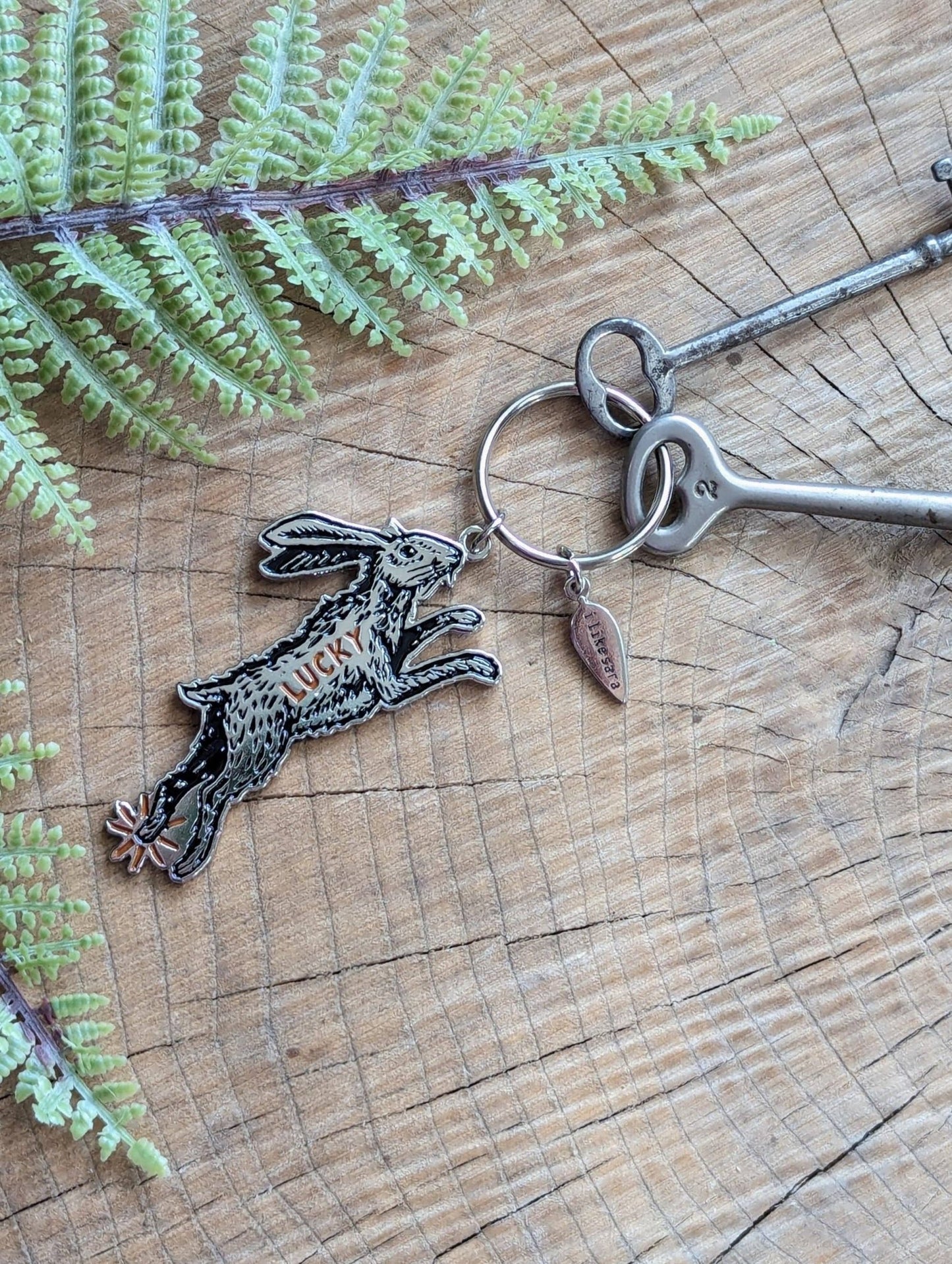 Keychain | lucky rabbit - MST Goodsilikesara | art + goods