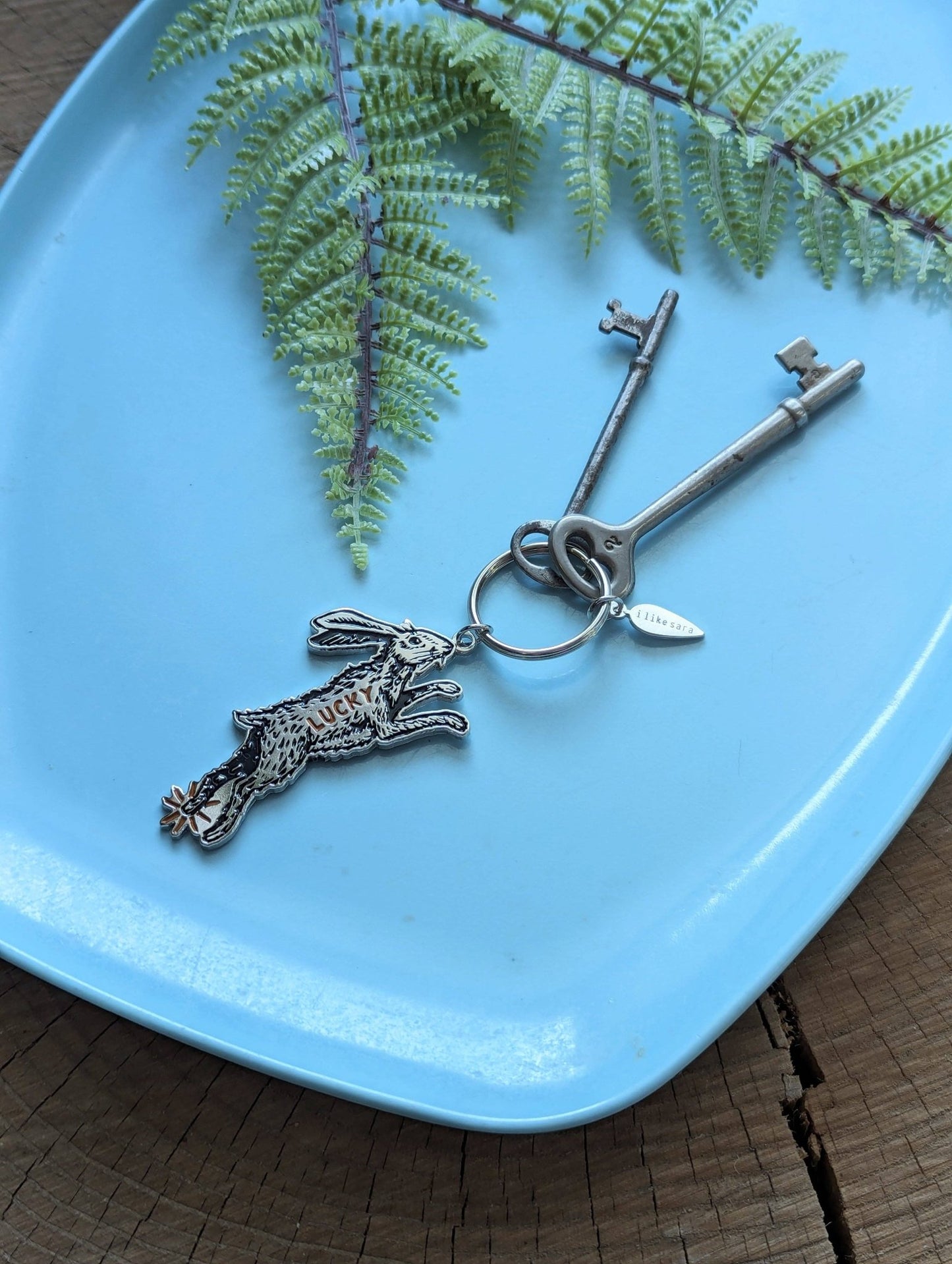 Keychain | lucky rabbit - MST Goodsilikesara | art + goods