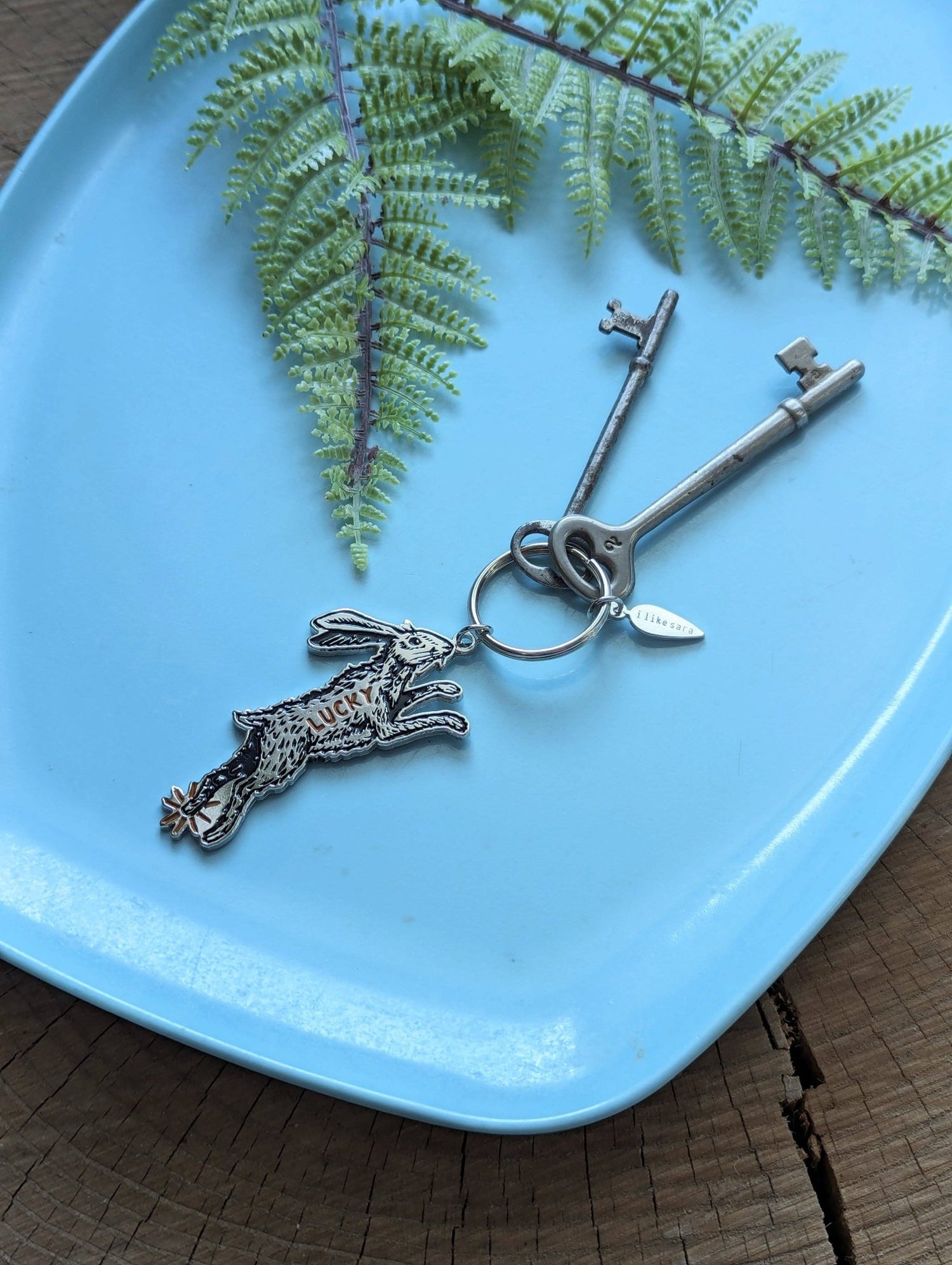Keychain | lucky rabbit - MST Goodsilikesara | art + goods