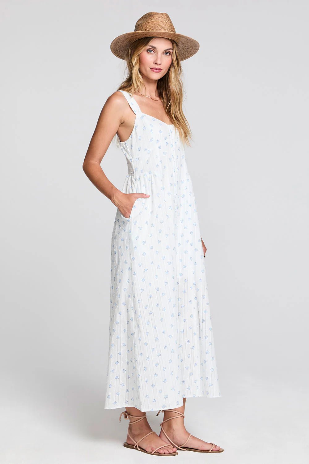 Kymber Capri Blue Midi Dress - MST GoodsSaltwater Luxe