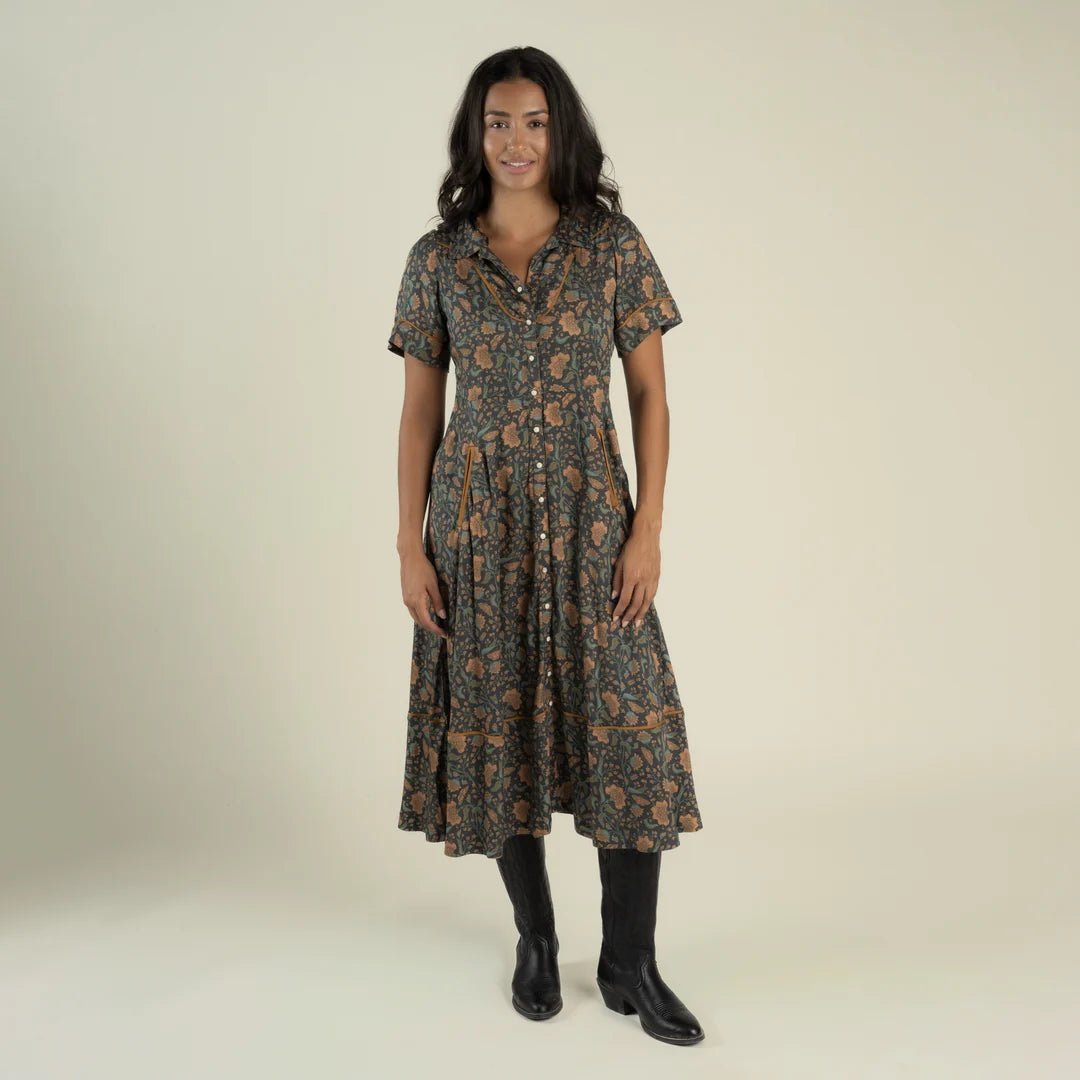La Dahlia Dress - Copper Floral - MST GoodsSendero Provisions Company