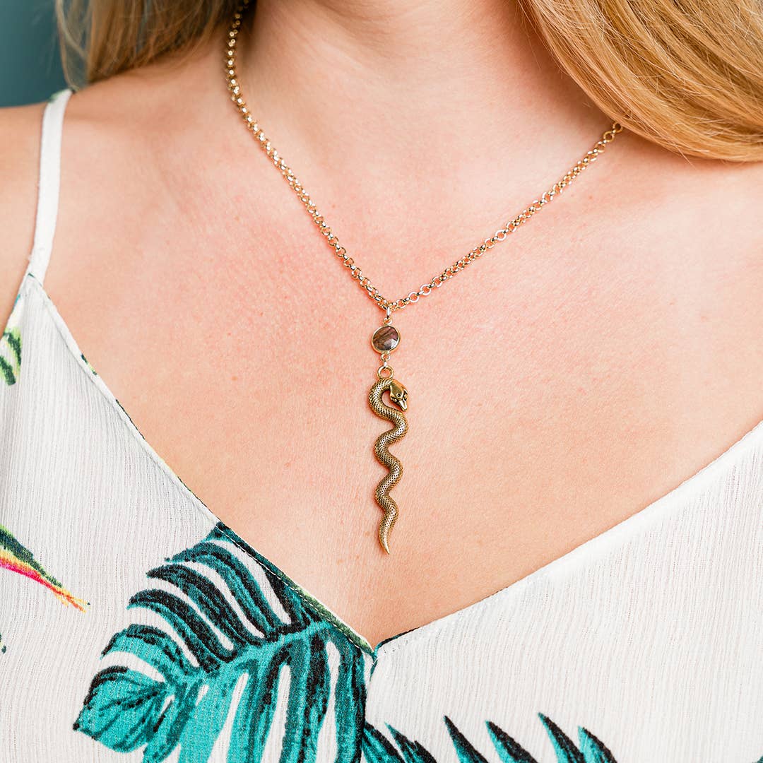 Labradorite Serpent Necklace - MST GoodsOrnamental Things