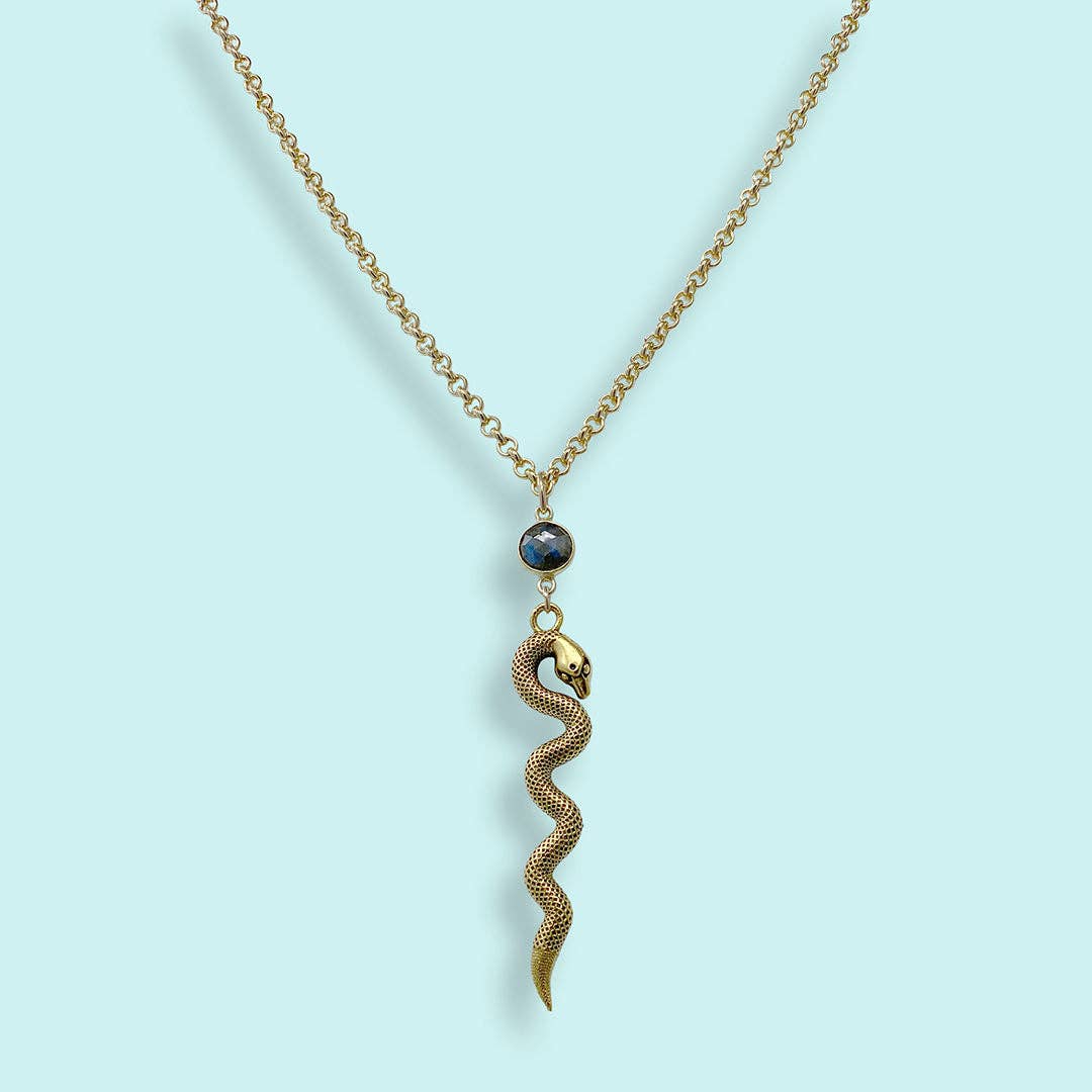 Labradorite Serpent Necklace - MST GoodsOrnamental Things